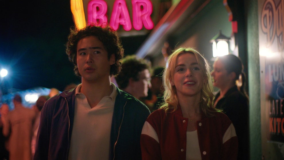 Nico Hiraga and Kiernan Shipka in "Sweethearts" (Credit: Max)