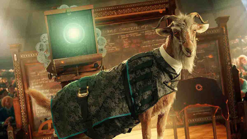 Peter Dinklage voices Dr. Dillamond in "Wicked" (Credit: Universal Pictures)