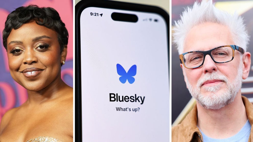 Quinta Brunson, Bluesky app, James Gunn (Getty Images)