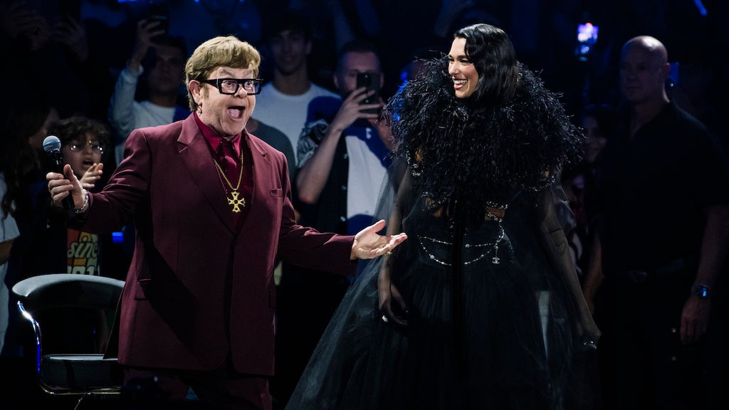 Elton John and Dua Lipa (Credit: Radical22 Limited)