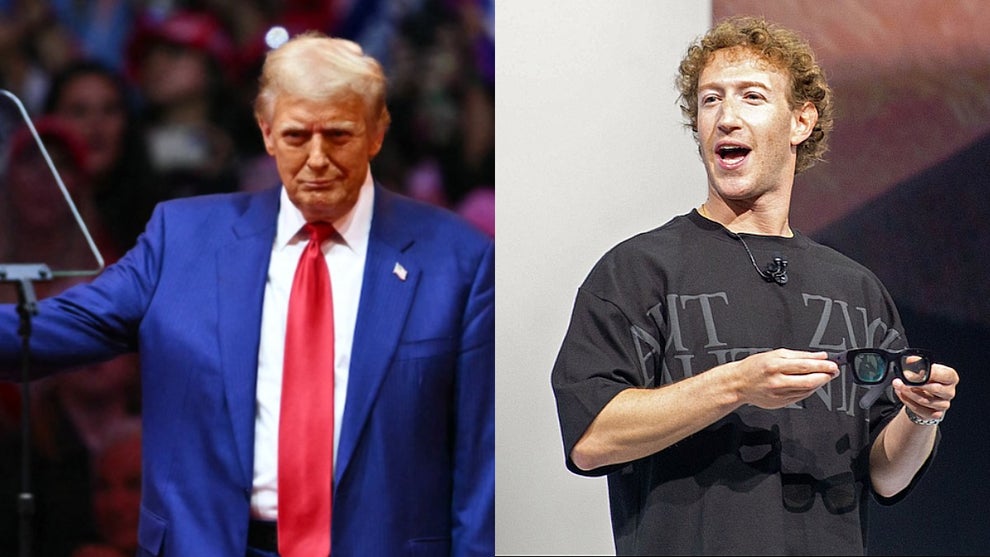 Donald Trump and Mark Zuckerberg