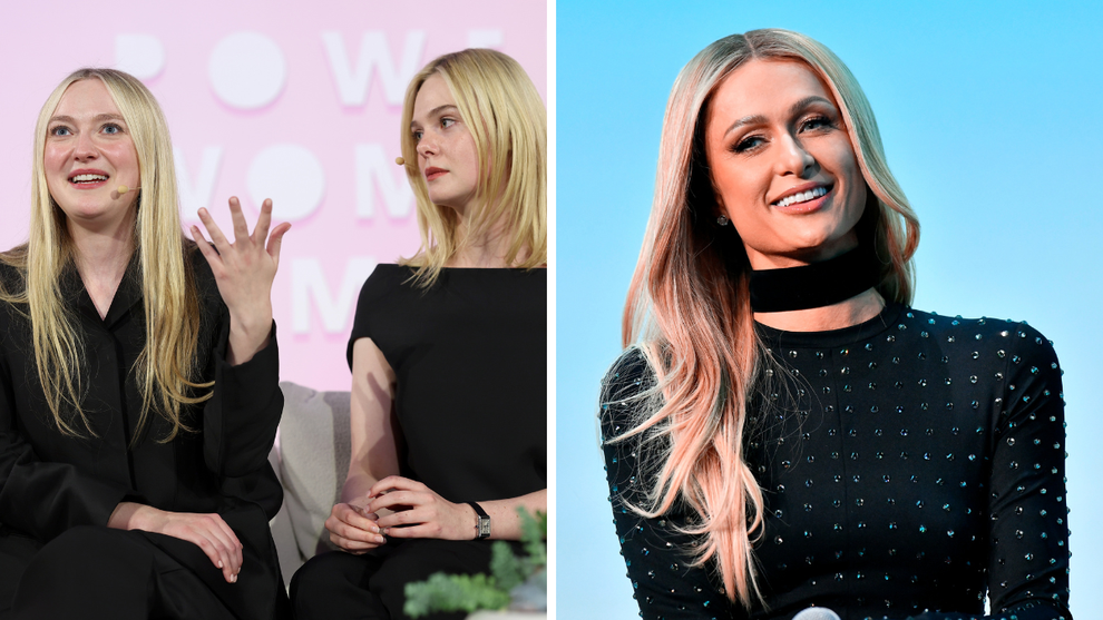Dakota Fanning, Elle Fanning and Paris Hilton (Credit: TheWrap and Getty)