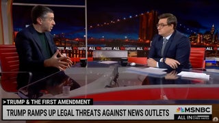 Chris Hayes Says Trump’s Media Lawsuits Are Meant to ‘Open the Floodgates’ to Overturn First Amendment Rights | Video