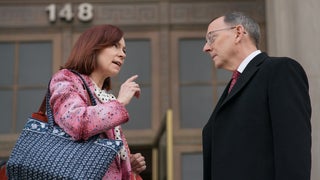 ‘Elsbeth’ Star Carrie Preston Says Lawyer Has ‘Met Her Match’ in Killer Judge Played by Husband Michael Emerson