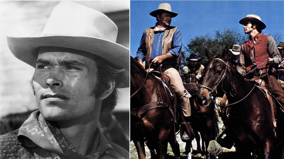 Geoffrey Deuel costarred with John Wayne (center) in the 1970 western "Chisum"