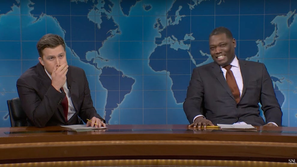 Colin Jost and Michael Che on "Weekend Update" (Saturday Night Live/NBC)