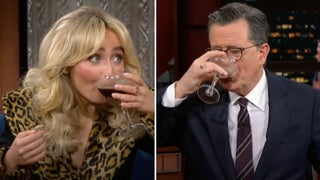Sabrina Carpenter Challenges Stephen Colbert to an Espresso Martini ‘Chugging Contest’: ‘I’m Very Drunk Now’ | Video