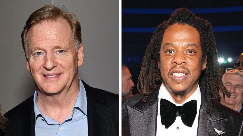 Roger Goodell and Jay-Z (Getty Images)