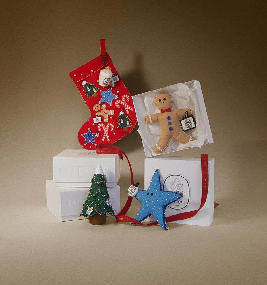 Diptyque debuts hand-sewn holiday creations by Lucy Sparrow