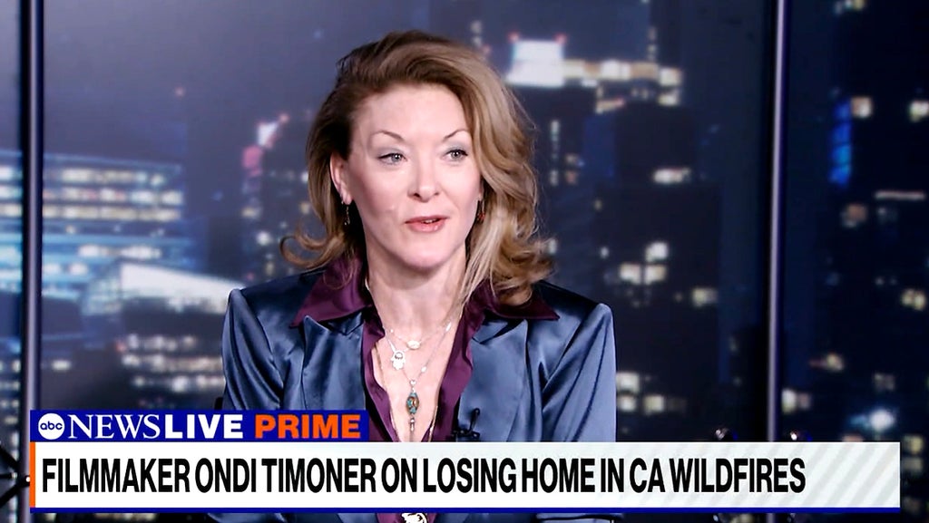 Ondi Timoner discusses her film about a hospice for the homeless, "The Inn Between," on ABC News on Jan. 15 after losing her own house in the Eaton Fire. (CREDIT: ABC News)