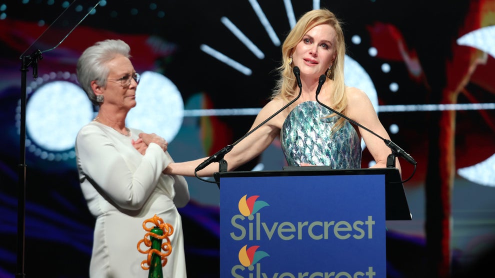 Jamie Lee Curtis and Nicole Kidman at the Palm Springs International Film Festival awards gala