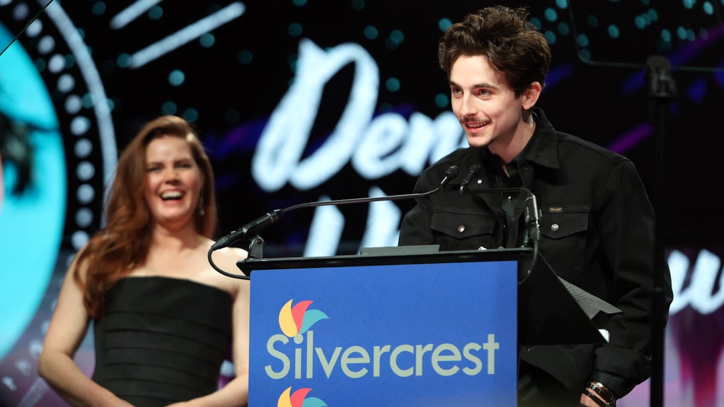 Amy Adams and Timothée Chalamet at the Palm Springs International Film Festival awards gala