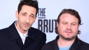 Adrien Brody and Brady Corbet (Credit: Carlos Alvarez/Getty Images)