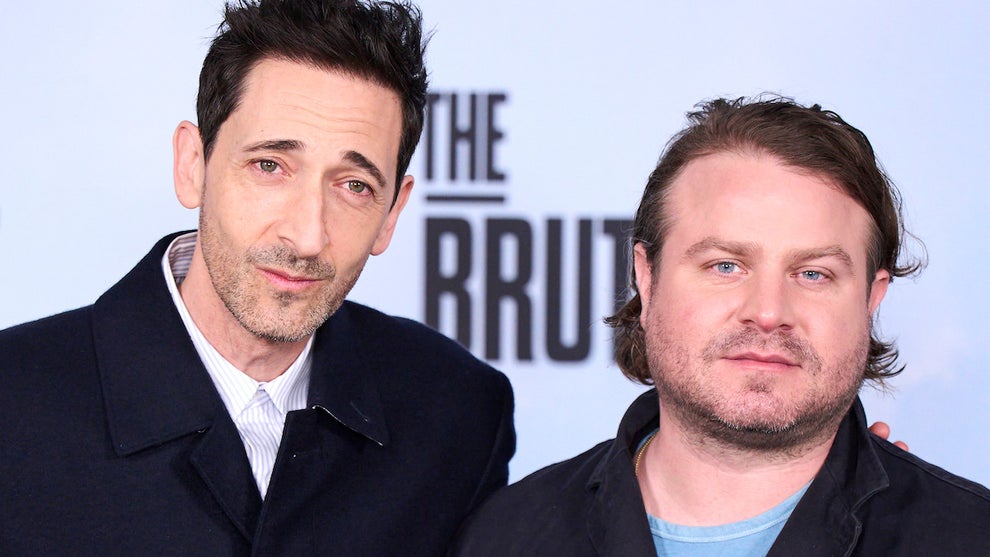 Adrien Brody and Brady Corbet (Credit: Carlos Alvarez/Getty Images)