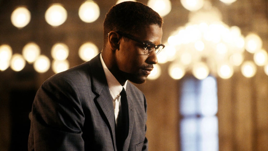 Denzel Washington in "Malcolm X."