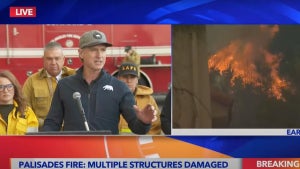 Gavin Newsom fire press conference KTLA 2