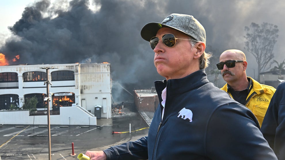Gavin Newsom, Palisades fire
