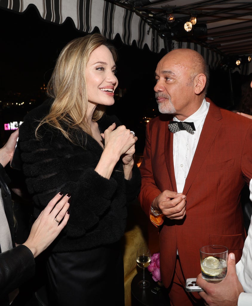 Angelina Jolie, Christian Louboutin and Mustafa Choucair