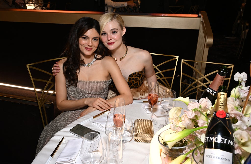 Monica Barbaro and Elle Fanning