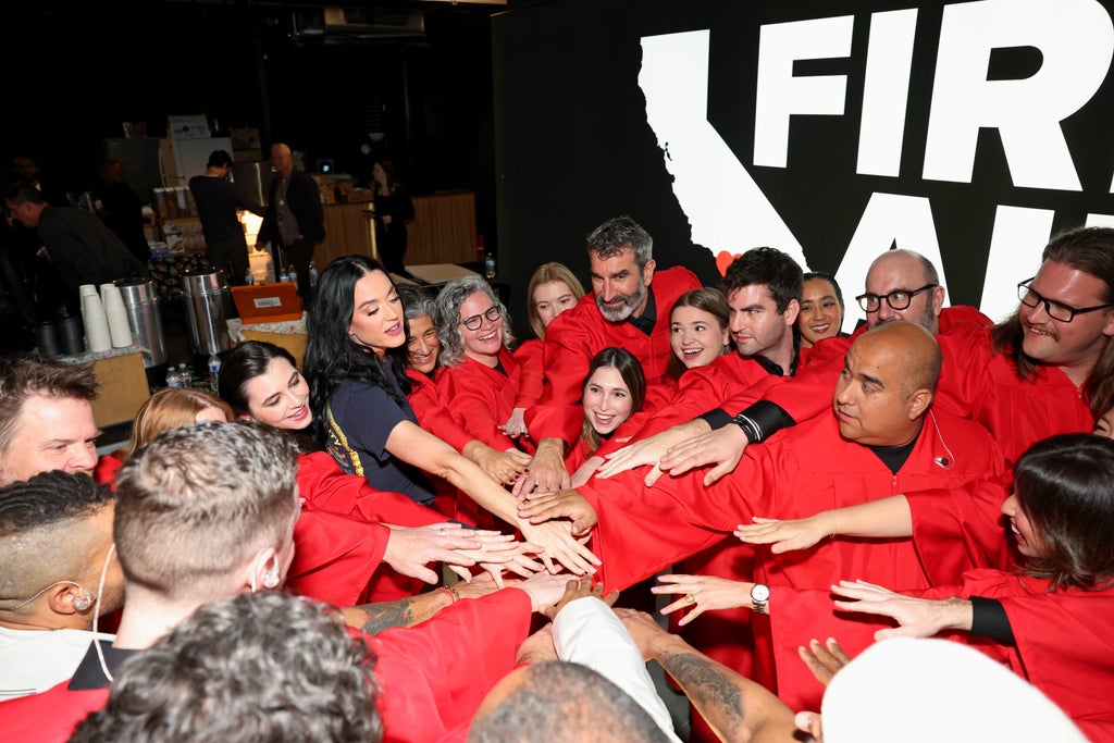 Katy Perry, reocording artist and the Pasadena Chorale