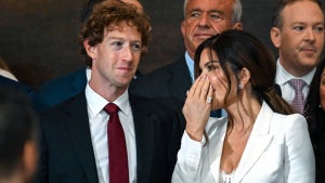 Mark Zuckerberg and Lauren Sánchez attend Donald Trump's presidential inauguration on Jan. 20. (Credit: Getty Images)
