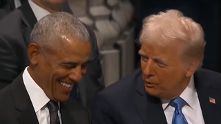 Trump and Obama Share a Laugh at Jimmy Carter Memorial Service | Video