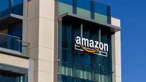 An Amazon office building.