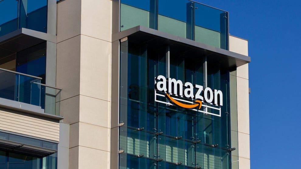 An Amazon office building.