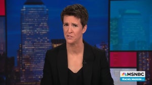 Rachel Maddow hosting "The Rachel Maddow Show."