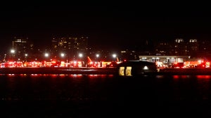 Ronald Reagan Airpost in Washington, DC on Jan 29, 2025 shortly after a deadly in-air collision between a small passenger jet and a U.S. Army Black Hawk helicopter