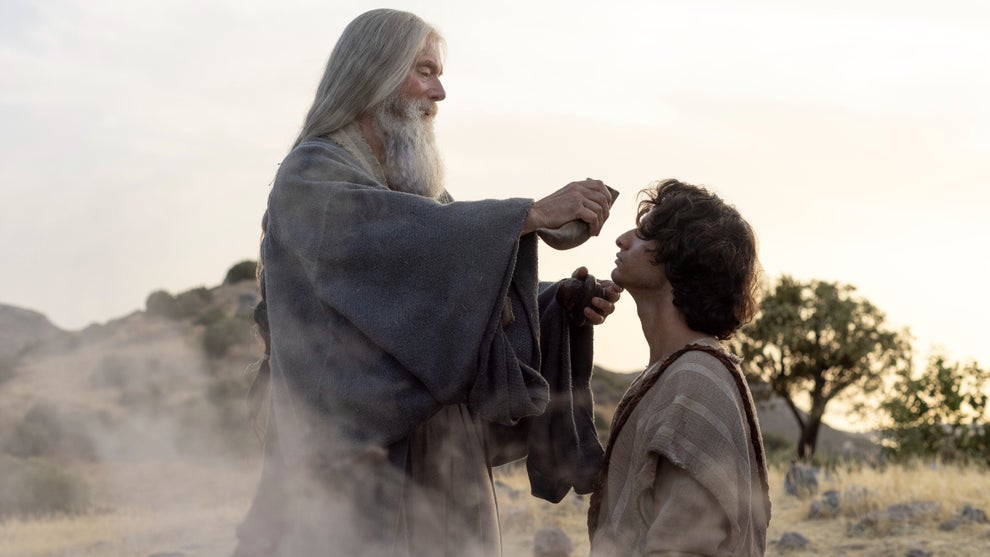 Stephen Lang and Michael Iskander in "House of David."