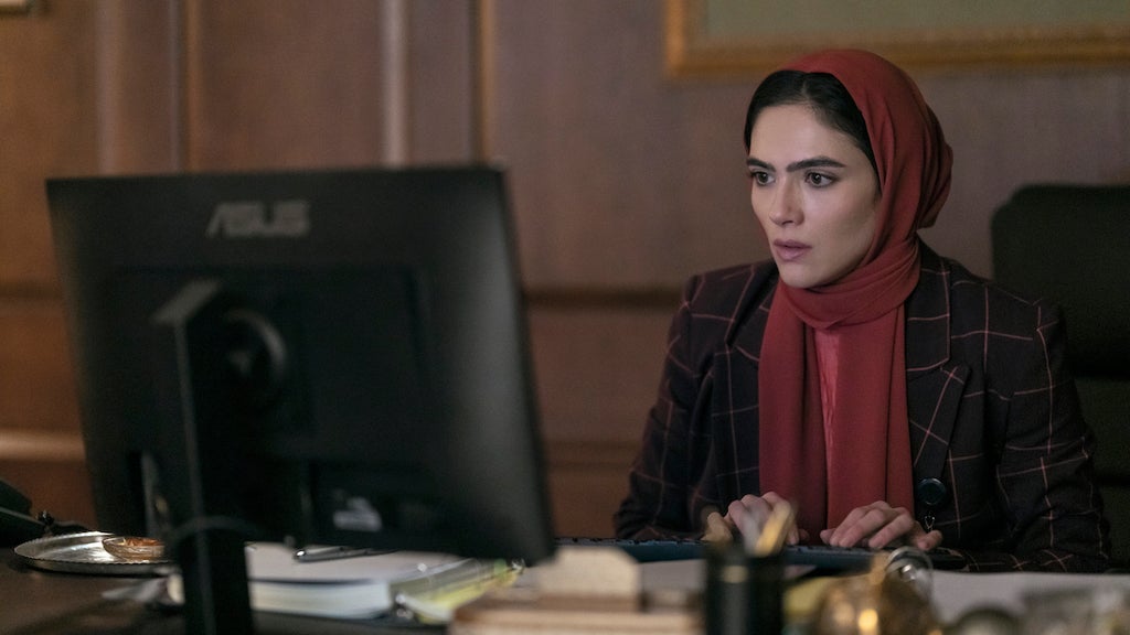 Arienne Mandi as Noor in "The Night Agent" (Credit: Christopher Saunders/Netflix)