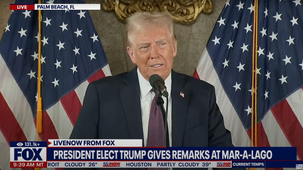 Trump Mar-a-Lago press conference insurrection pardons