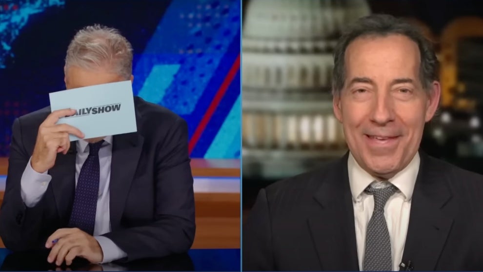 Jon Stewart and Rep. Jamie Raskin
