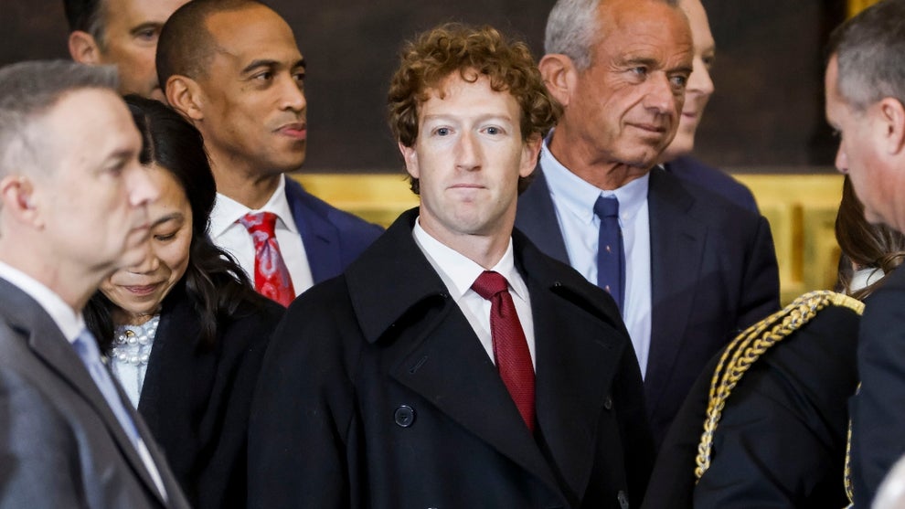 Mark Zuckerberg, the CEO of Meta, attends the United States Capitol on January 20, 2025 in Washington, DC. Donald Trump takes office for his second term as the 47th President of the United States