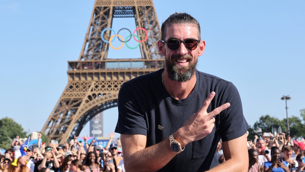 Michael Phelps at the 2024 Olympics in Paris