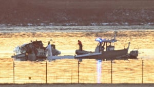 D.C. plane crash, the morning after (Andrew Caballero-Reynolds/AFP via Getty Images)