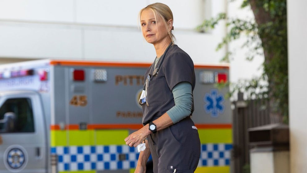 Katherine LaNasa as Dana Evans in "The Pitt" Season 1 (Credit: Max)