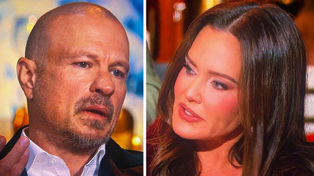 Shawn Trujillo and Meredith Marks on "The Real Housewives of Salt Lake City" Season 5 reunion (Bravo)