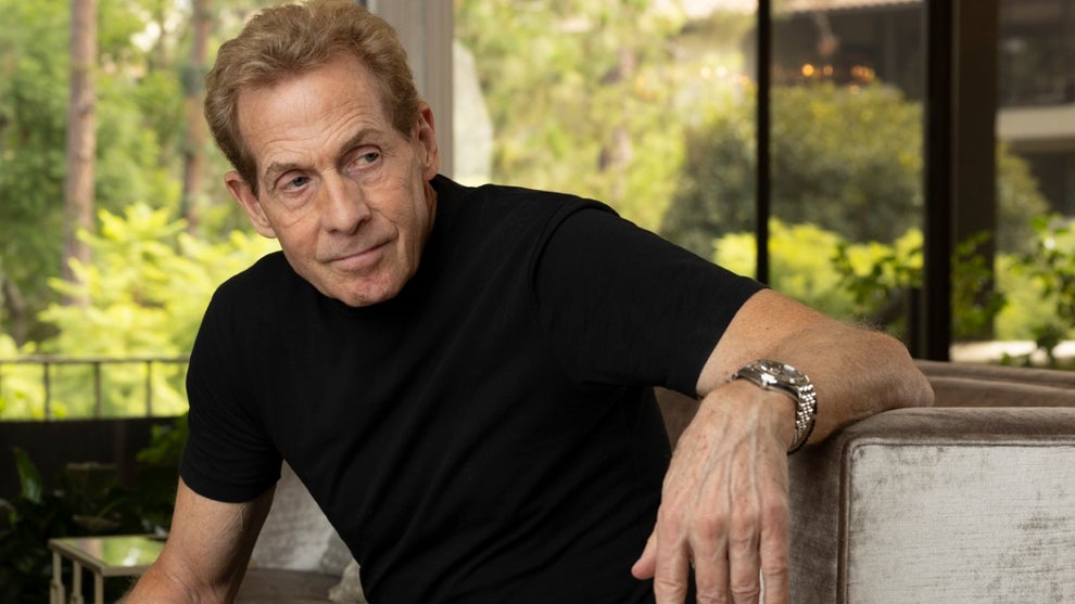 Sports commentator and television personality Skip Bayless poses for a portrait in Los Angeles, California on October 4, 2024