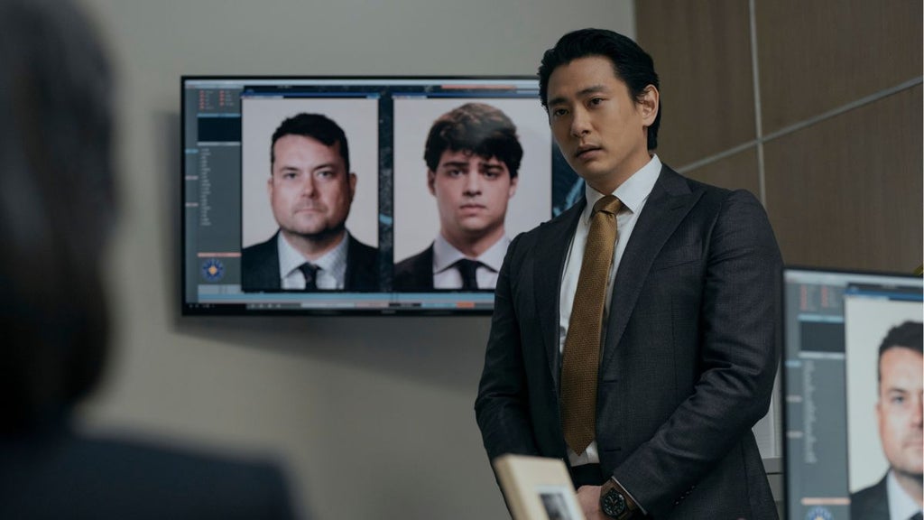 Teo Yoo in season 2 of "The Recruit" (Netflix)