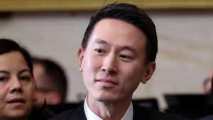 TikTok CEO Shou Zi Chew arrives for the Inauguration of Donald J. Trump in the U.S. Capitol Rotunda on January 20, 2025 in Washington, DC. Donald Trump takes office for his second term as the 47th president of the United States. (Photo by Kevin Lamarque - Pool/Getty Images)