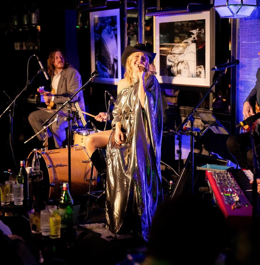 Kevin Costner, Dakota Johnson and Heidi Klum turn out for Kate Hudson's intimate performance at the Hotel Jerome