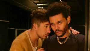 Abel Tesfaye and Barry Keoghan in "Hurry Up Tomorrow"