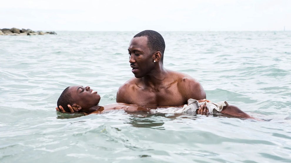 Alex Hibbert and Mahershala Ali in "Moonlight."