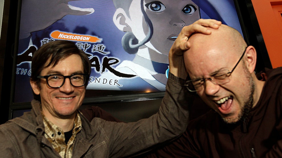 Bryan Konietzko and Michael Dante DiMartino, 2012 (Credit: Lawrence K. Ho/Getty Images)