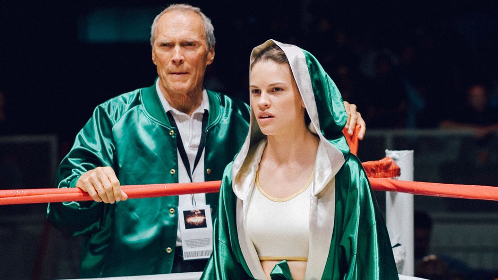 Clint Eastwood and Hilary Swank in "Million Dollar Baby."