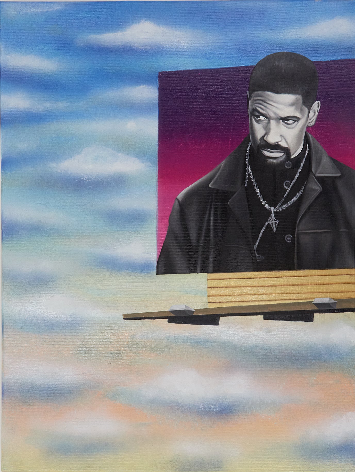 Training day (2024) Oil, enamel on canvas