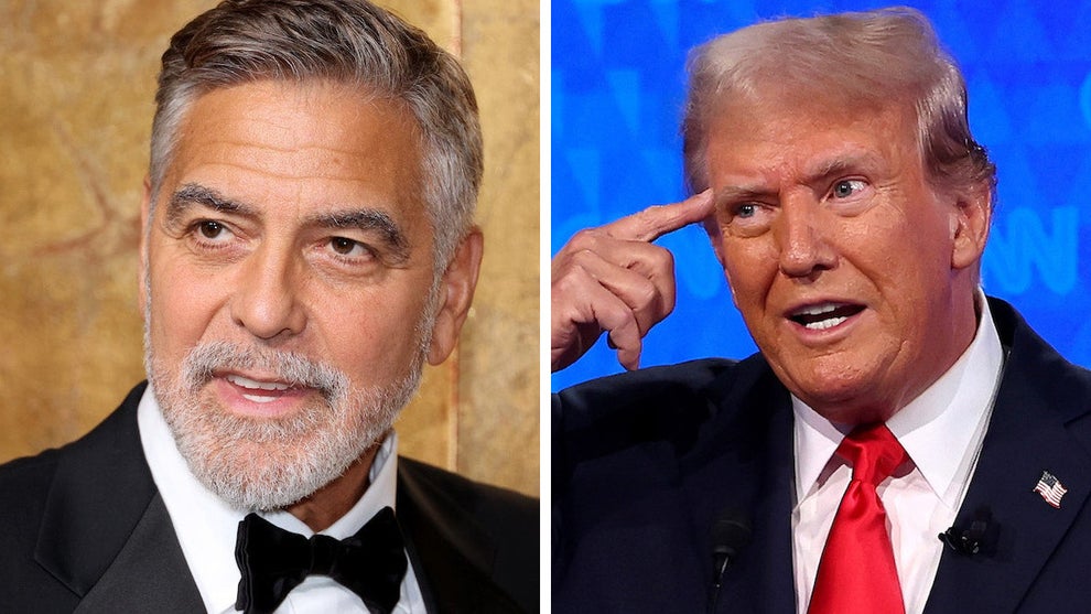 George Clooney and Donald Trump (Credit: Getty Images)