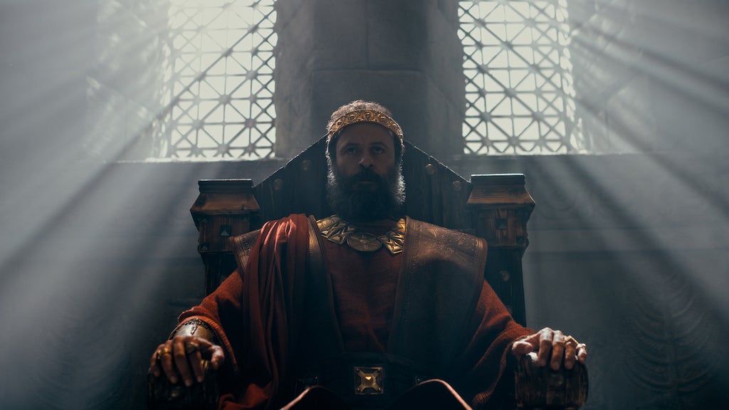 King Saul (Ali Suliman) in "House of David" (Credit: Nikos Nikolopoulos/Prime)